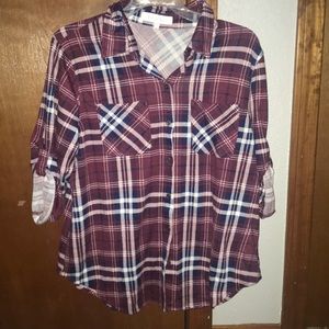 Button-down flannel